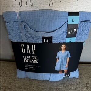 GAP Light Blue Gauze Dress